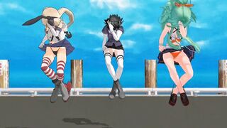 Shimakaze, Yamakaze & Haguro - Arrow [MMD] Ramu Daisuke