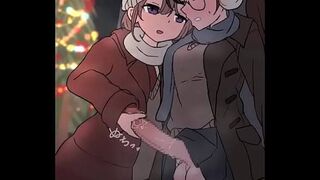 Cute Futanari Girls Cumming (HMV\PMV)