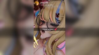[JinkyVR] Getting FUCKED by @Only_Tails with 3 other girls also get RAILED next to me