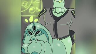 Tetrax shard fuck Xylene (ben 10 destroy all alien porn,cumshot,tetrax moaning,loop)