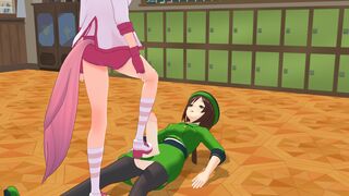 Haru Urara Footjob