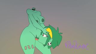 Phunkumm - Rottytops Long Labia Deepthroat Loop (Sounded) [Shantae NSFW Animation Com