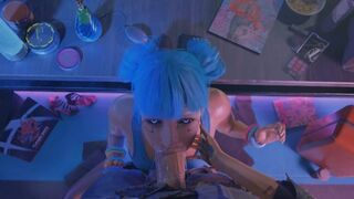 Blue Moon Gives a Sloppy POV Blowjob and Takes a Facial ???????? [Toughcookiesv]