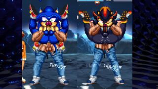 Sonic and Shadow get full nelsoned