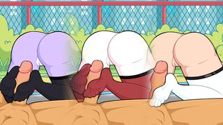 Footjob From Behind Cum On Ass Compilation (Mercy, Chun Li, Charlie M And More)