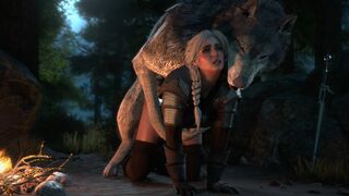 Ciri & Wolf [NO WM] [Sinthetic][4K] [60FPS]