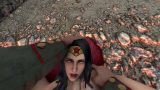 Wonder Woman Defeated (Guro)