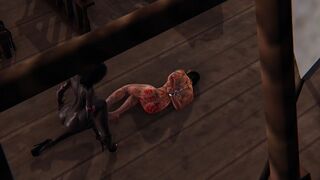 Ship Domination - Black Futa Fills White Slave
