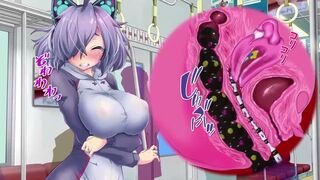 [KNOCKOUT] [ENG SUB] Hiyori-chan 2 Mechanical tentacle womb play in train