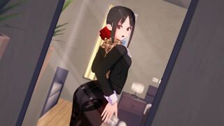 Kaguya sama Kaguya-sama met new friends abroad.