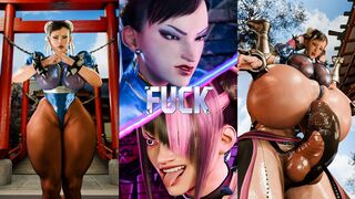 Chun Li VS Juri [NO WM] [Succubus3D] [4K] [60FPS]