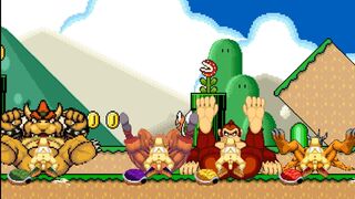MUGEN Request#311: Koopa TroopaX4 Fucks Bowser Koopa, Leo, Donkey Kong, & Wargreymon