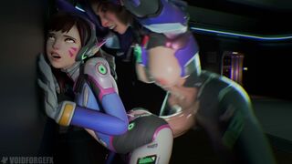 D.va X D.mon animation Shot 1!