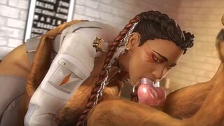 Loba deepthroat dog cock