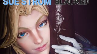 You're invisible to her! Sue Strom (Invisible Woman) Blacked