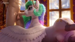 Princess Celestia swallow cum
