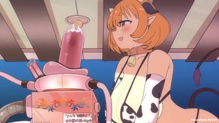 Ruth the Cow Girl's Punishment Machine: Milk Extraction & Squirting