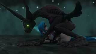 Jinx possessed then fucked by monster