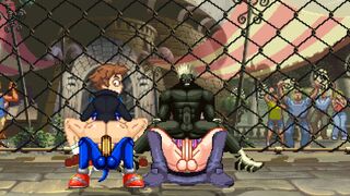 MUGEN Request#318: Sonic & Senpai Fucks Mukai & Doomentio