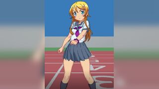 Kirino Kosaka's exercise warmups