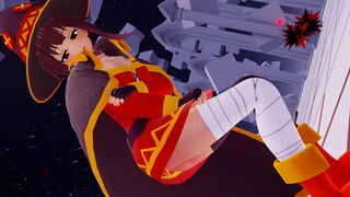 【R-18 MMD】 Megumin - Vibrations dance