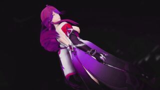 Acheron Hentai Honkai Star Rail Undress Dance Conqueror MMD 3D Purple Hair