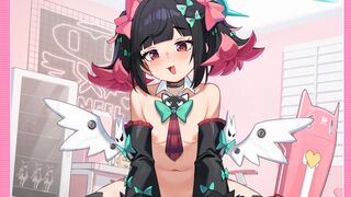 Nangong Yu cowgirl nude (Zenless Zone Zero)