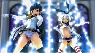 Shimakaze & Isokaze - Our Steady Boy [MMD] HolyPanchiraKingdom