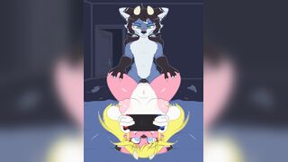 Playing with her