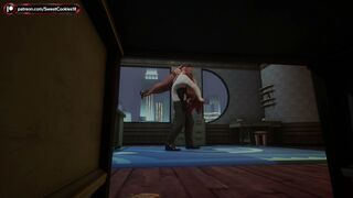Detective Uses Busty Suspect in the Office