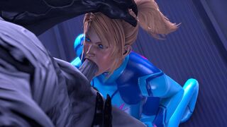 Samus Giving Walrider A Blowjob | KaminaKirei