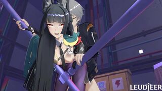 Miyabi & Wise fuckin' on the job
