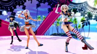 Shimakaze, Isokaze & Ro500 - Chocolate Disco [MMD] HolyPanchiraKingdom