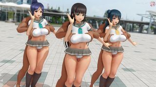[MMD]Sin Sack VS Aqours (LoveLive!)