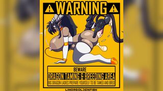 [LinorGoldenfish] YCH Warning: Dragon Taming
