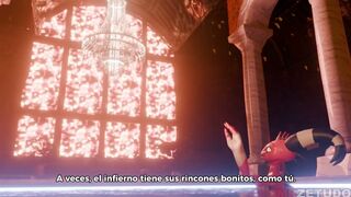 Blitzo and Moxxie fuck in the pool Spanish subtitles