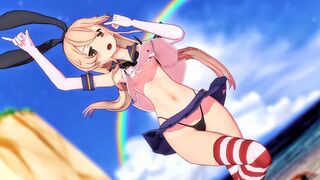 Shimakaze - Deep Blue Town [MMD] Siva