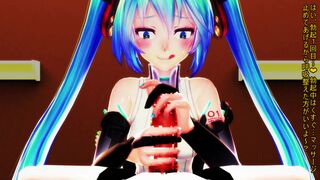 Miku and Friends' Continuous Erection Challenge