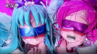 (Manjiru) Precure Girls Cum Gurgling.. (blindfold version)