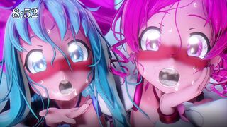 (Manjiru) Precure Girls Cum Gurgling..