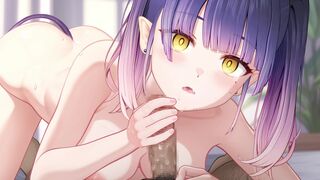 Moony the Nightmare: Handjob and Blowjob
