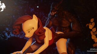Rarity X Werewolf Behind