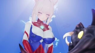 ultragirl sex with tyrant kaiju