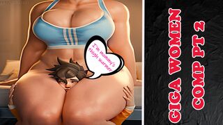 GIGA WOMEN Pt 2( Big girls compilation)
